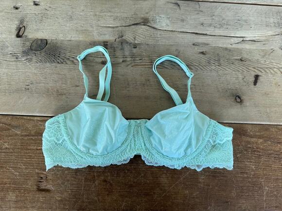 Victoria's Secret Other - Victoria's Secret Jade Shimmer 32B Dream Angels Push Up Without Padding Bra
